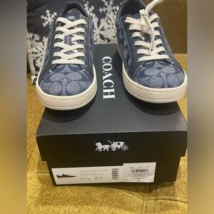 Coach Denim Blue Signature Sneaker